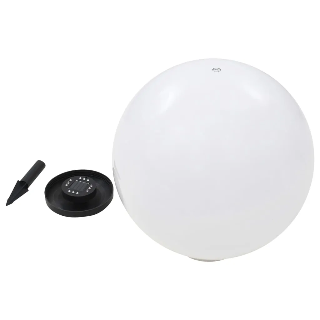 LED-Solarlampe Kugel Weiß 50x71 cm mit Farbwechselmodus