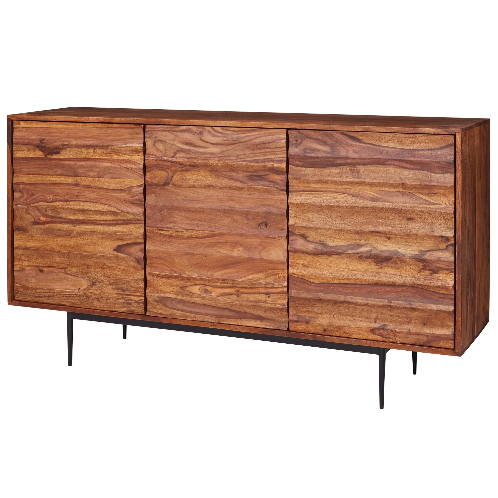 Wohnling Sideboard WL5.635 Sheesham Massivholz 150x81x41 cm Landhaus Kommode Wohnling Sideboard WL5.635 Sheesham Massivholz 150x81x41 cm Landhaus Kommode
