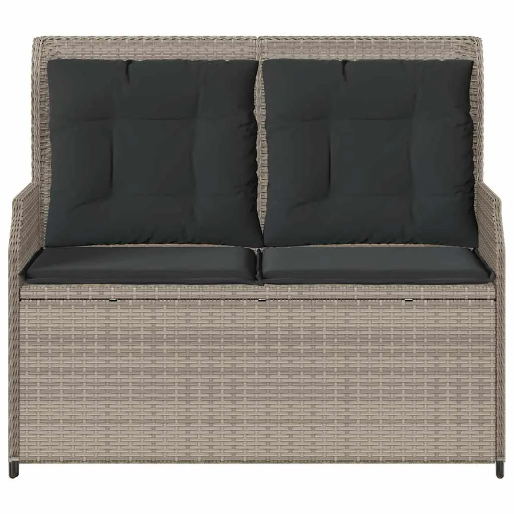 Garten-Relaxbank Hellgrau 110 x 67 x 95 cm