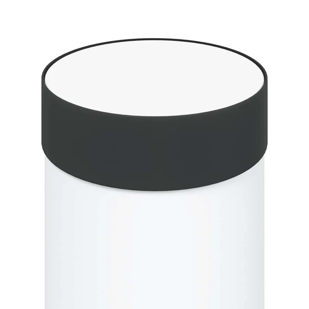 Pollerleuchte Schwarz 11 x 80 cm mit Steckdose und Diffusor