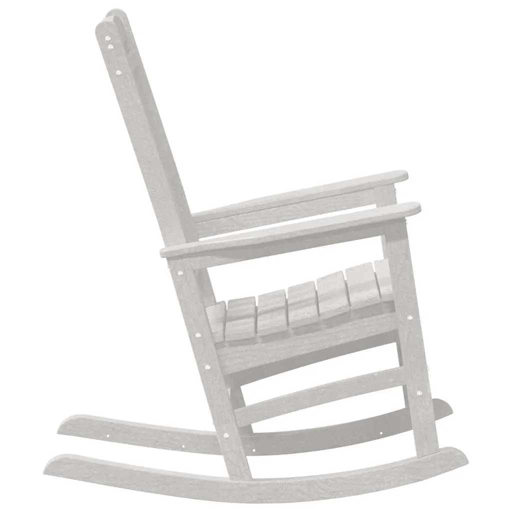 Garten-Schaukelstuhl Weiß 92 x 70 x 108 cm aus Polyethylen