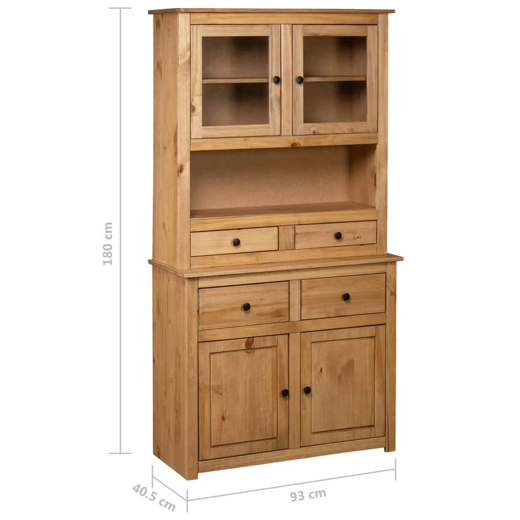 Anrichte Buffetschrank 93x40,5x180 cm Naturholz Farbe
