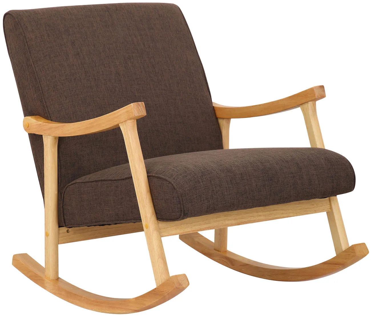 Schaukelstuhl Morelia 82x67x92 cm braun