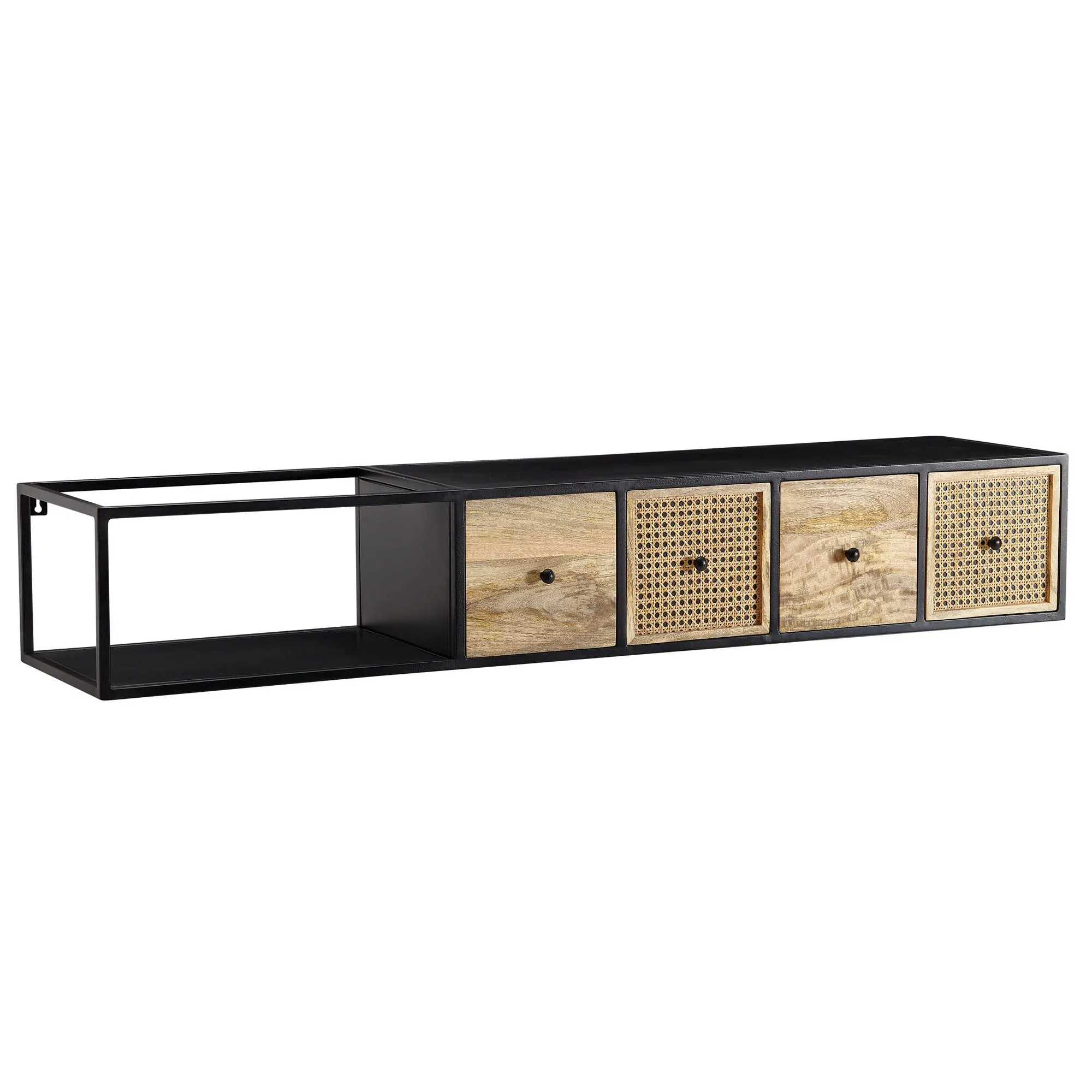 tinkaro Lowboard FRIEDEL Mango-Massivholz/Metall TV-Schrank Braun tinkaro Lowboard FRIEDEL Mango-Massivholz/Metall TV-Schrank Braun
