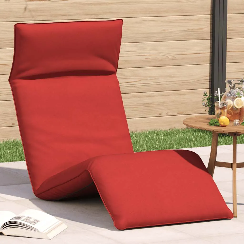 Klappbare Sonnenliege 175x54x8,5 cm Rot mit Oxford-Gewebe