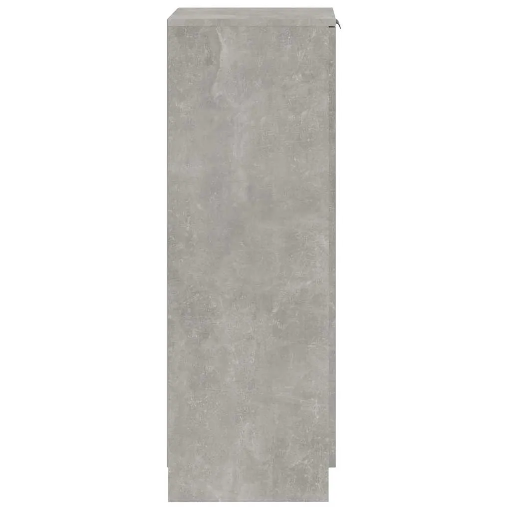 Schuhschrank Betongrau 30 x 35 x 100 cm aus Holzwerkstoff