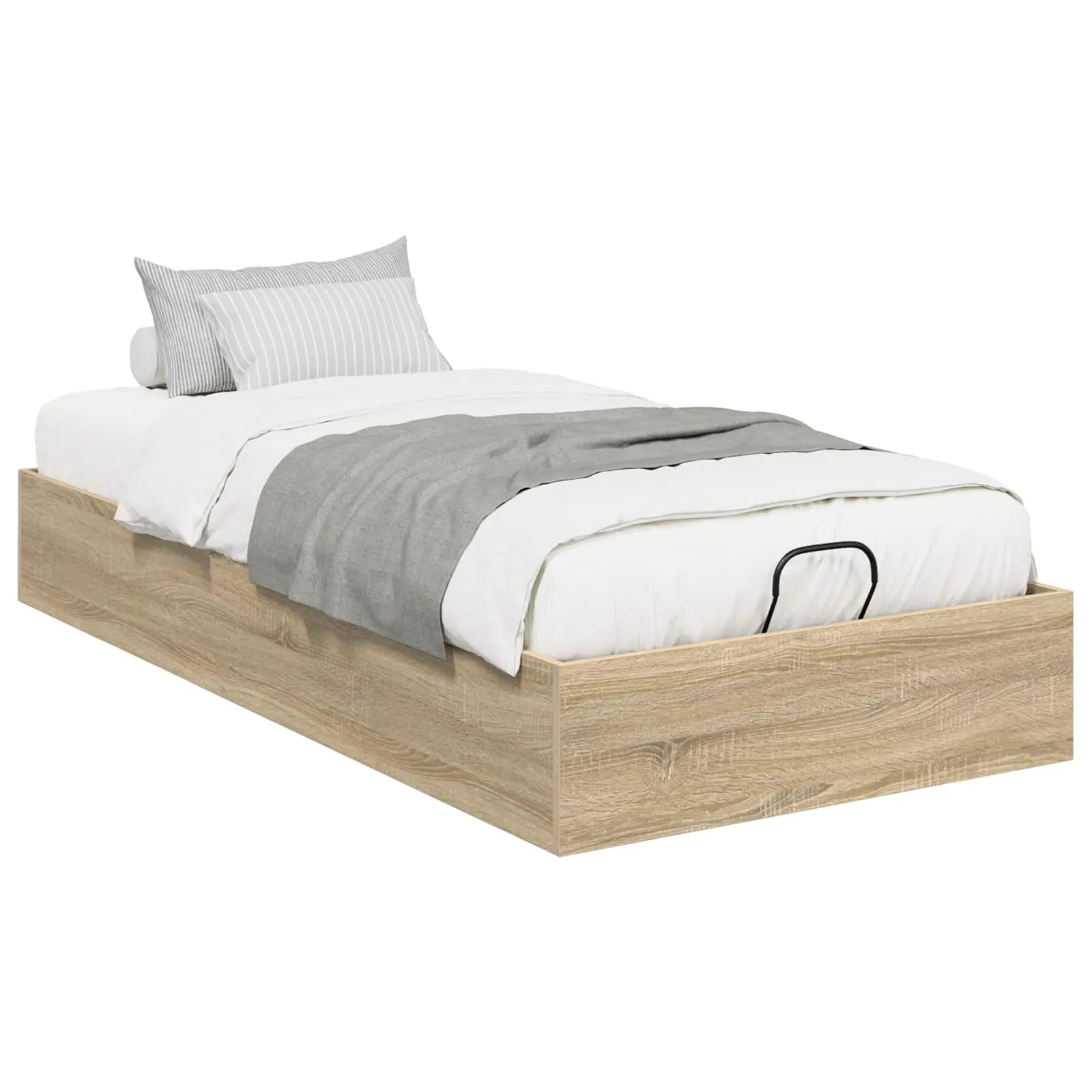 Ottoman Bettgestell 203 x 90 x 25 cm Sonoma-Eiche