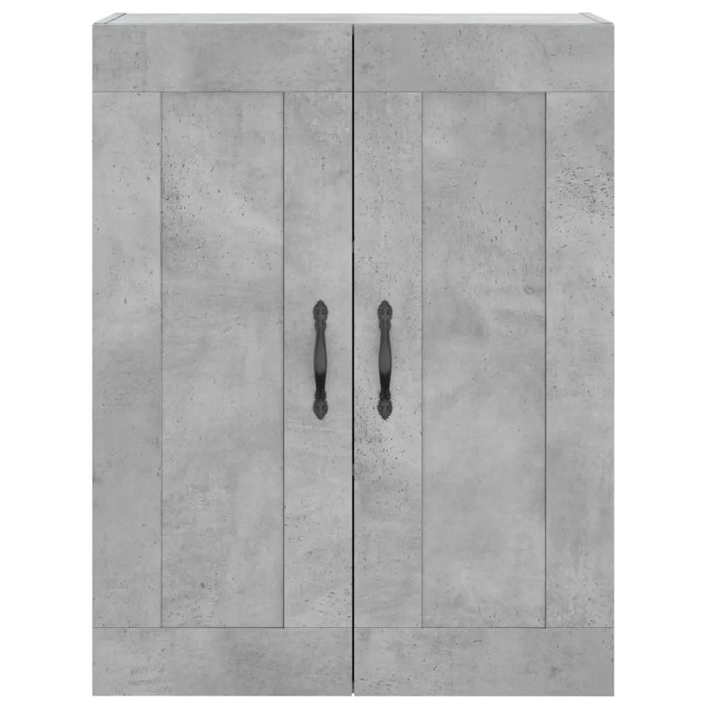Elegantes Highboard 69,5 x 34 x 180 cm in Betongrau