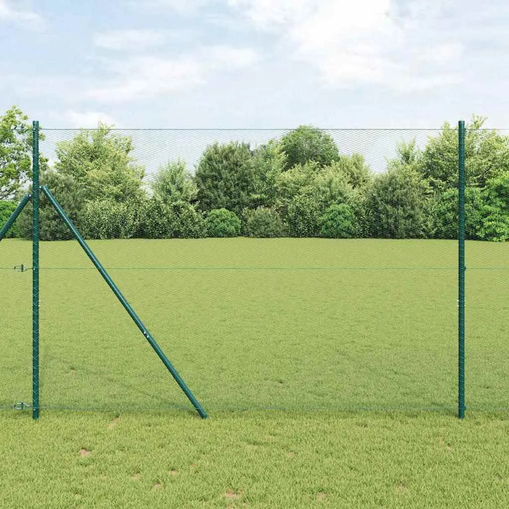 Hexagonzaun Grün 50 x 1,6 m – Moderner Gartenzaun