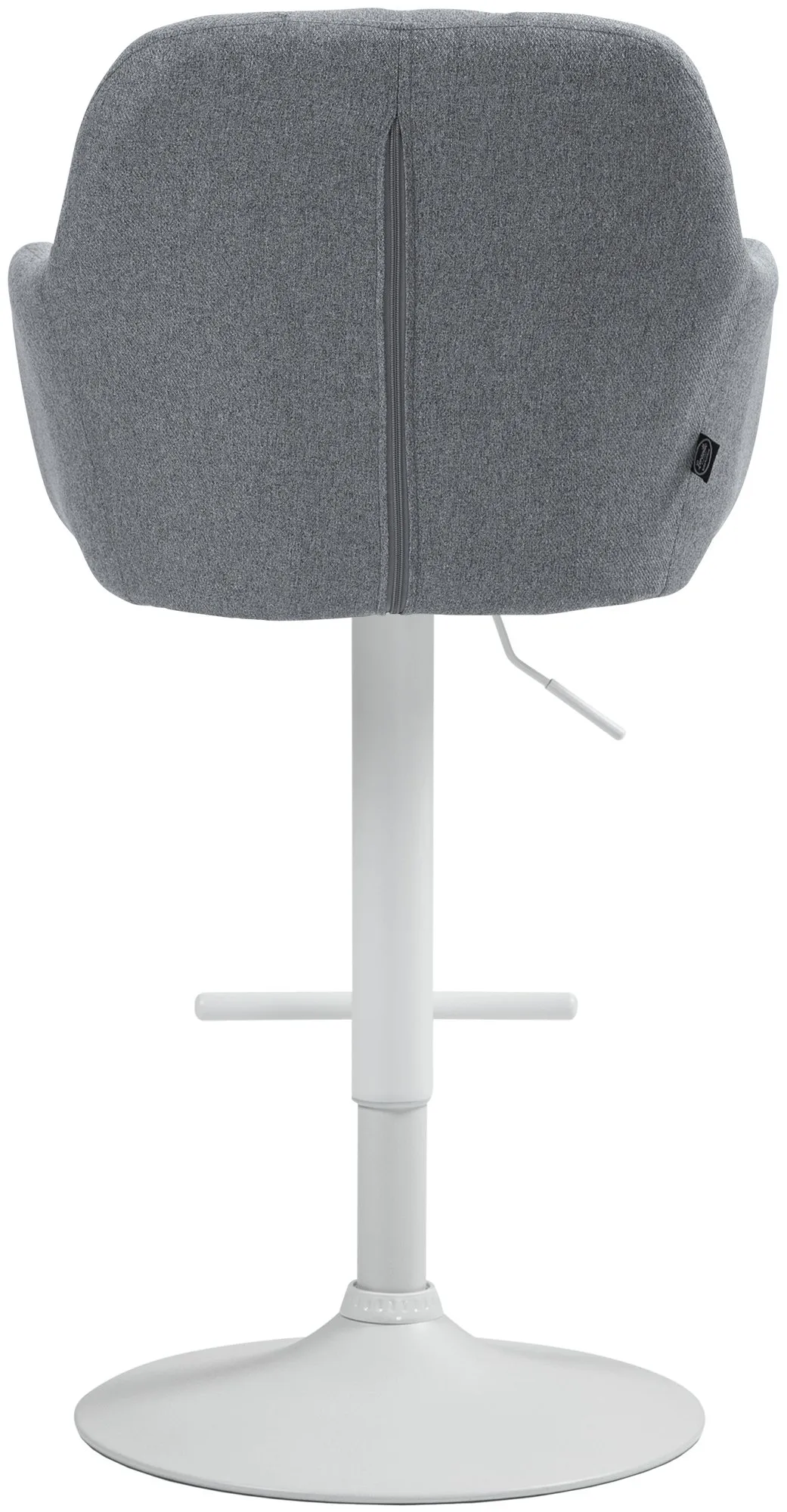 Barhocker Natoma Stoff 97-118x57x59 cm grau
