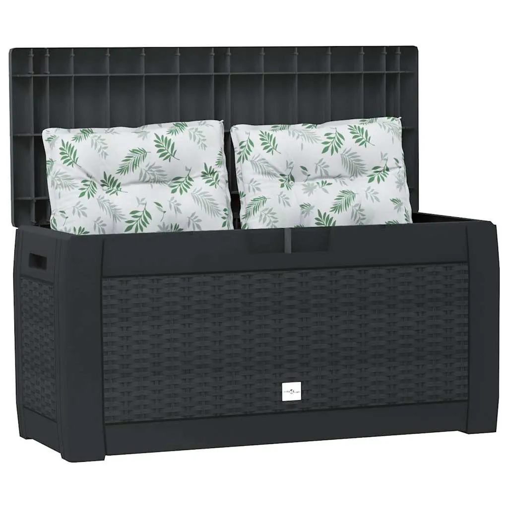 Gartentruhe Anthrazit 119x48x60 cm Polypropylen