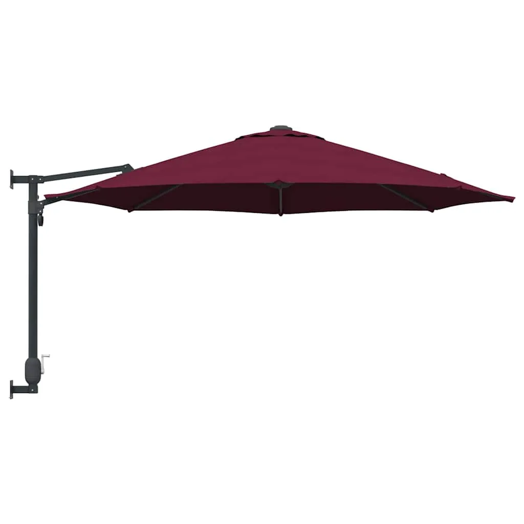 Garten-Sonnenschirm Bordeauxrot 248 x 248 x 148 cm