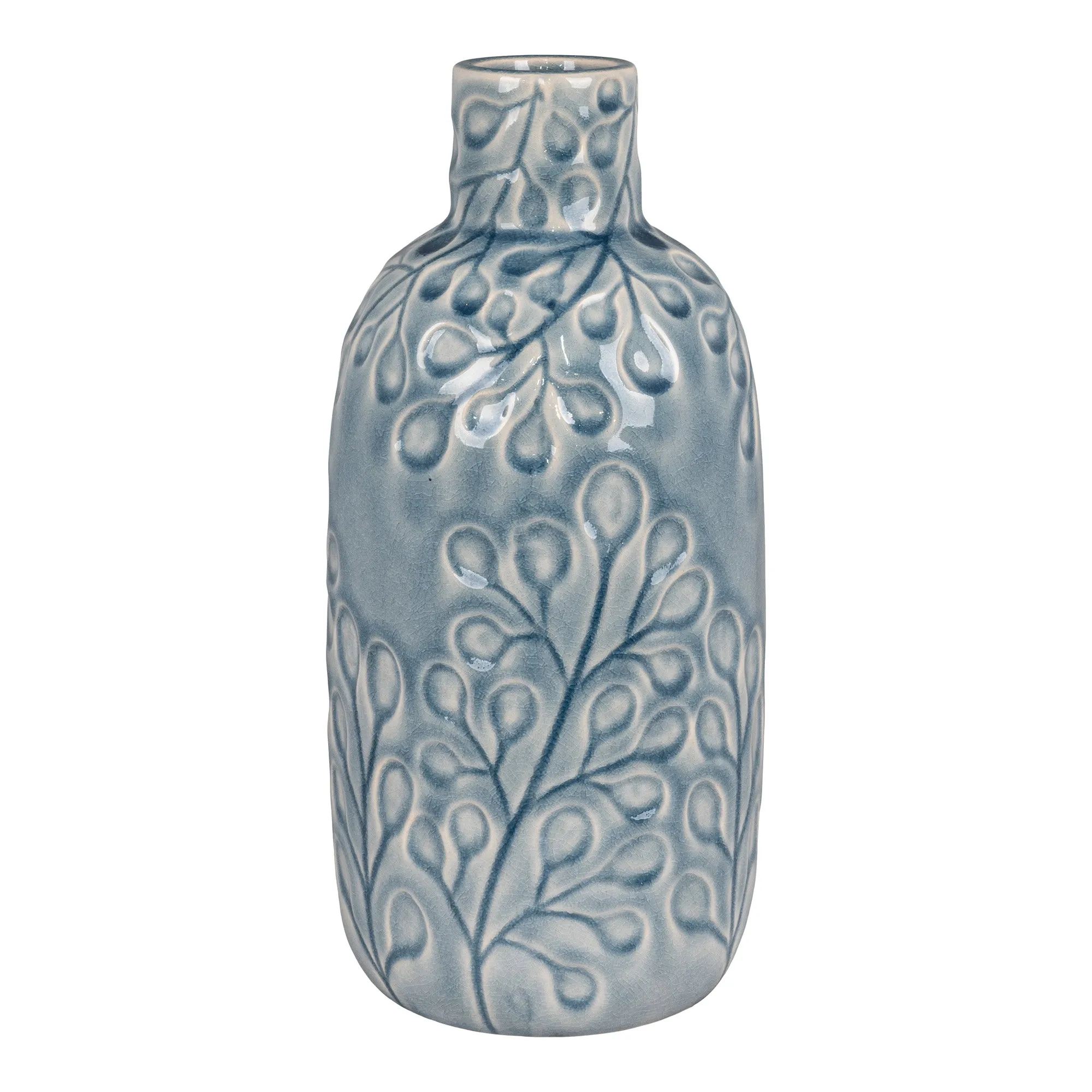 tinkaro Vase Steingut Blau