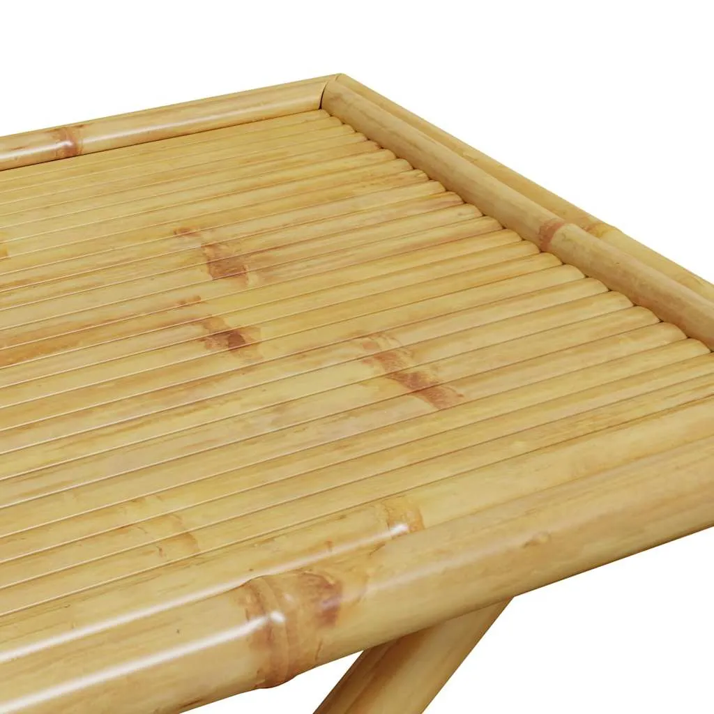 Klapptisch aus Massivholz 110 x 55 x 75 cm in natürlicher Farbe