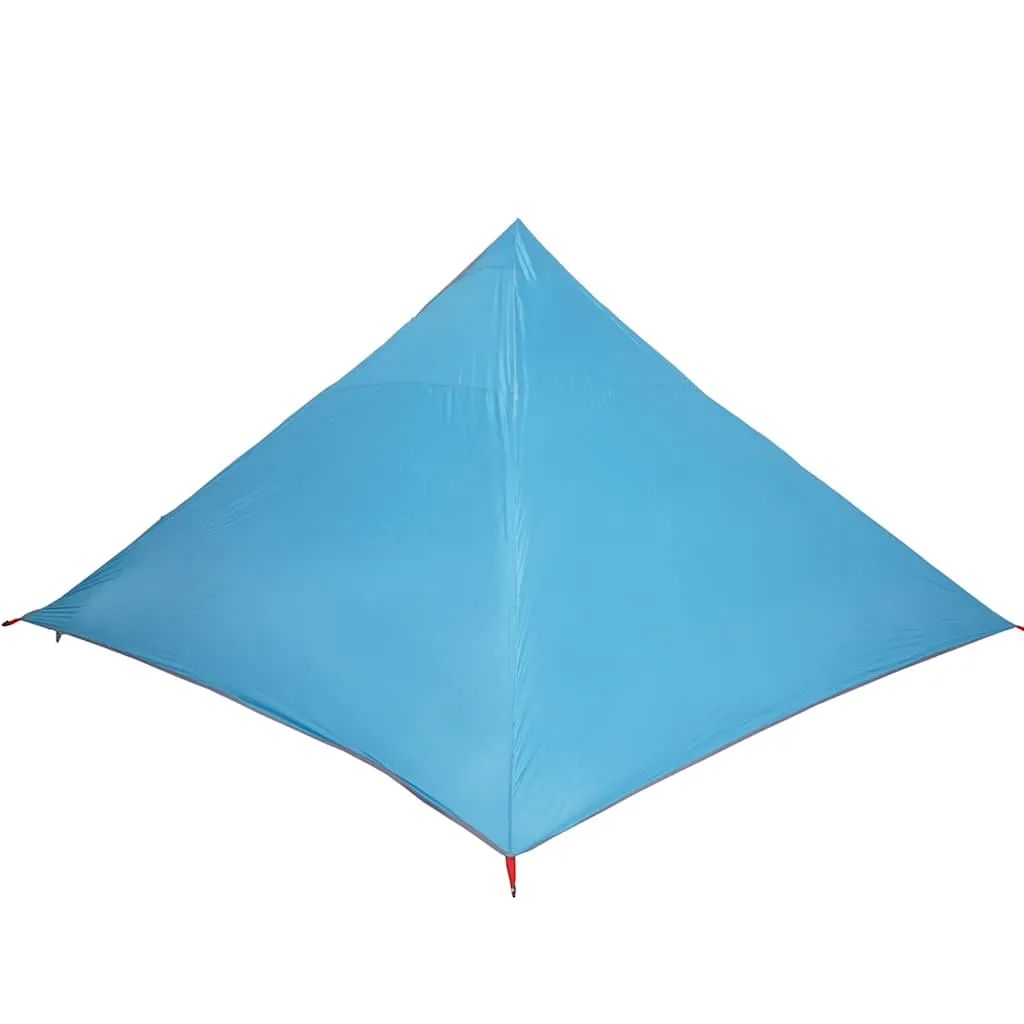Familienzelt Tipi 427x411x178 cm Blau wasserdicht und leicht