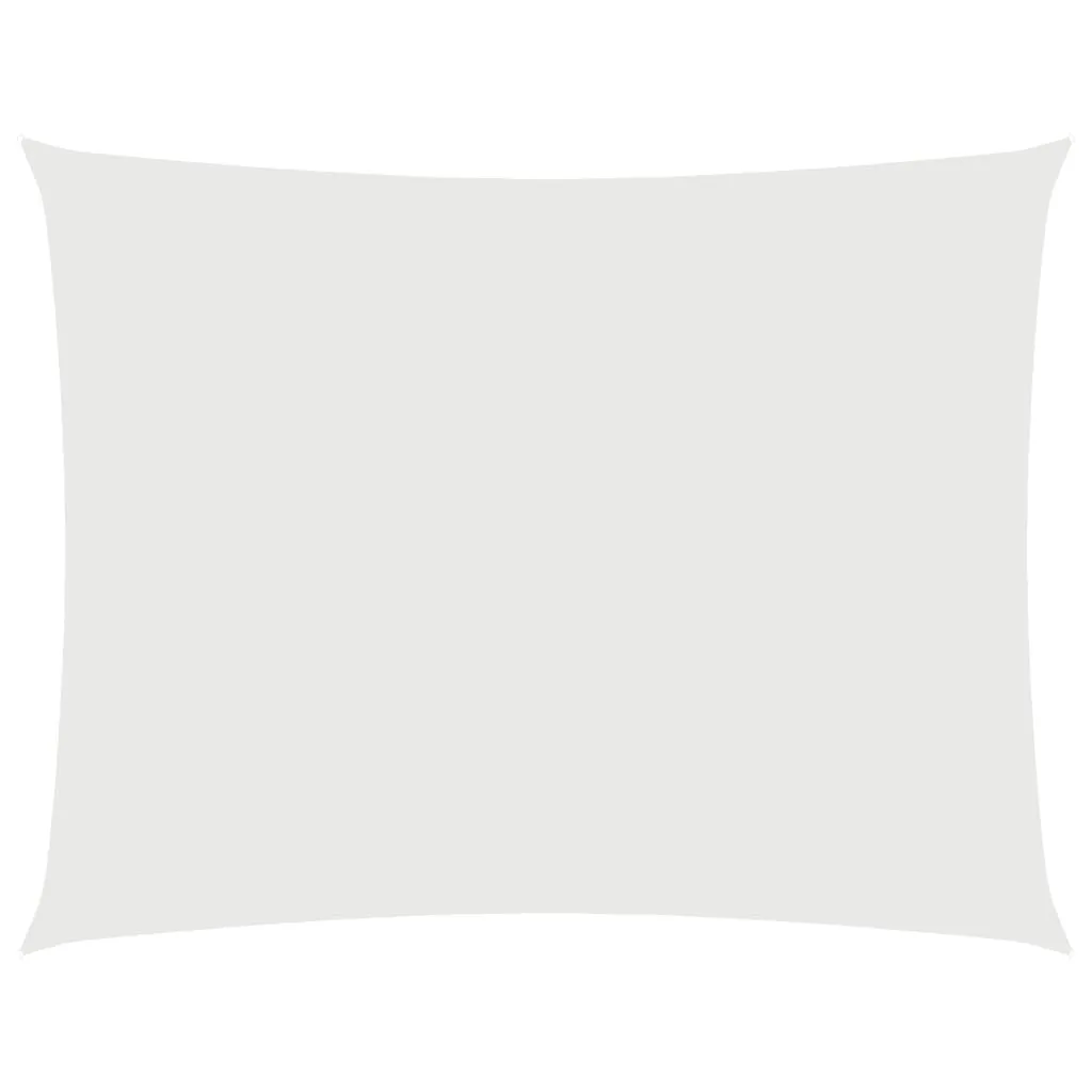 Sonnensegel Oxford-Gewebe Rechteckig 3,5x5 m Weiß