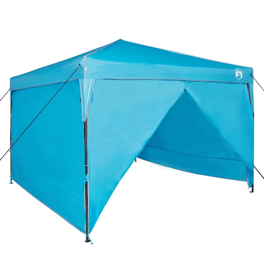 Pop-up Pavillon Zelt 290x290x251 cm Blau für Outdoor Events