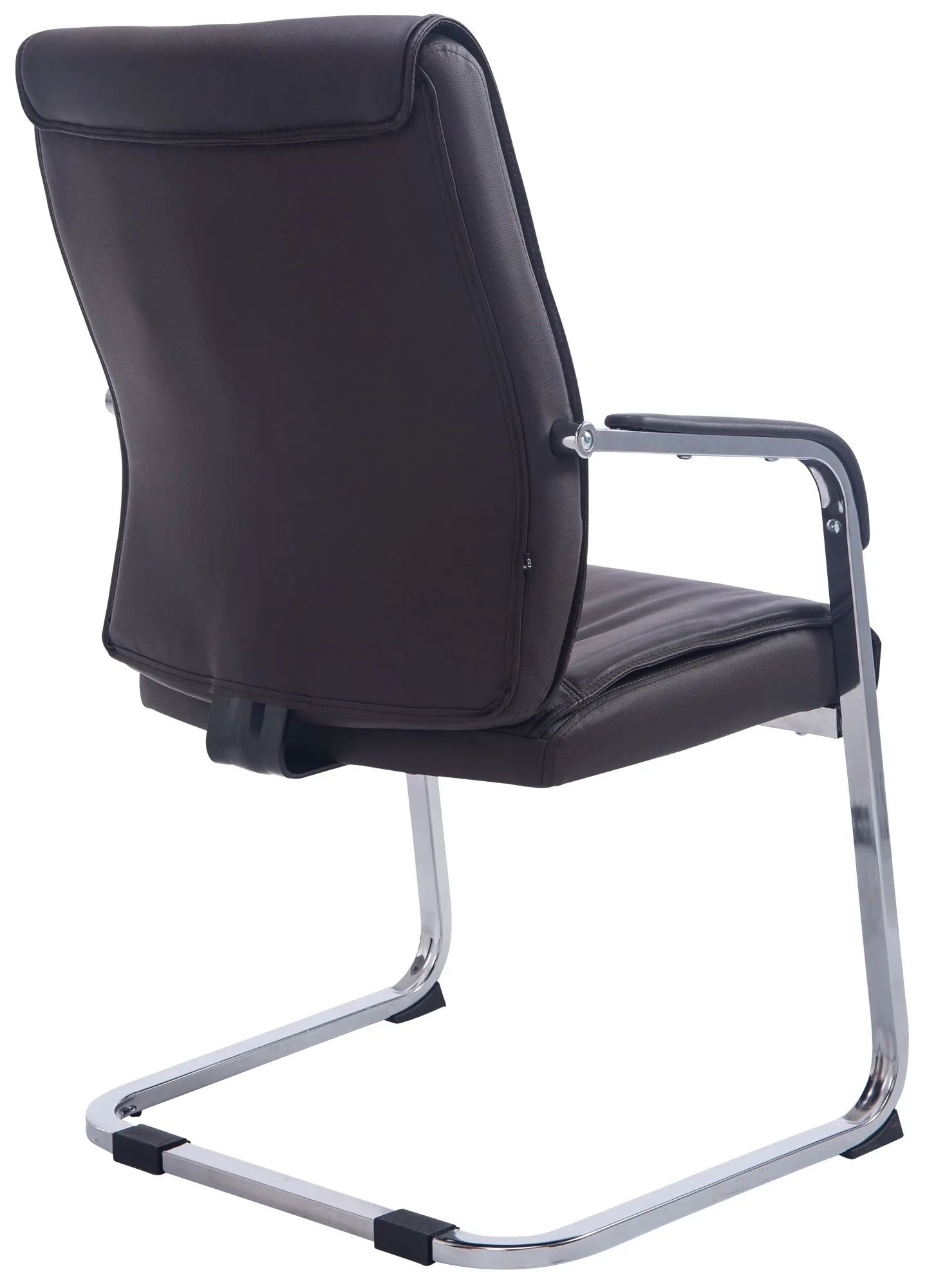 Besucherstuhl Anubis Freischwinger 102x58x65 cm Braun