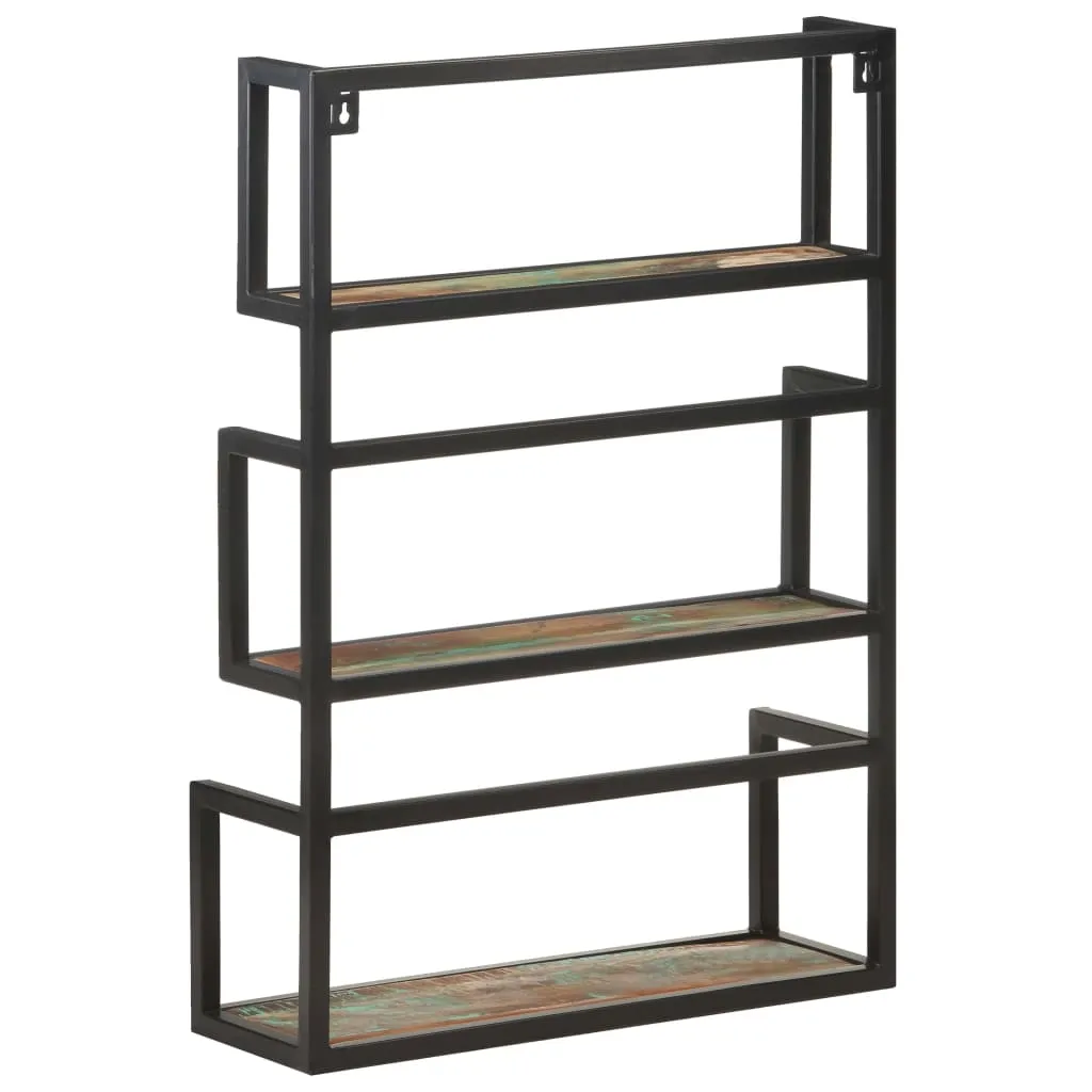Wandregal 60x20x85 cm Altholz Massiv
