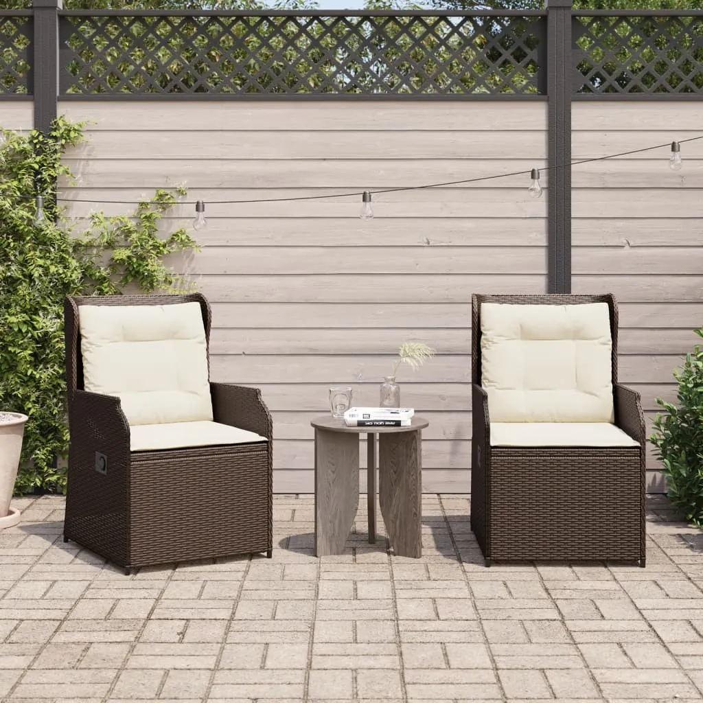 Verstellbarer Gartenstuhl 55 x 67 x 95 cm in Braun