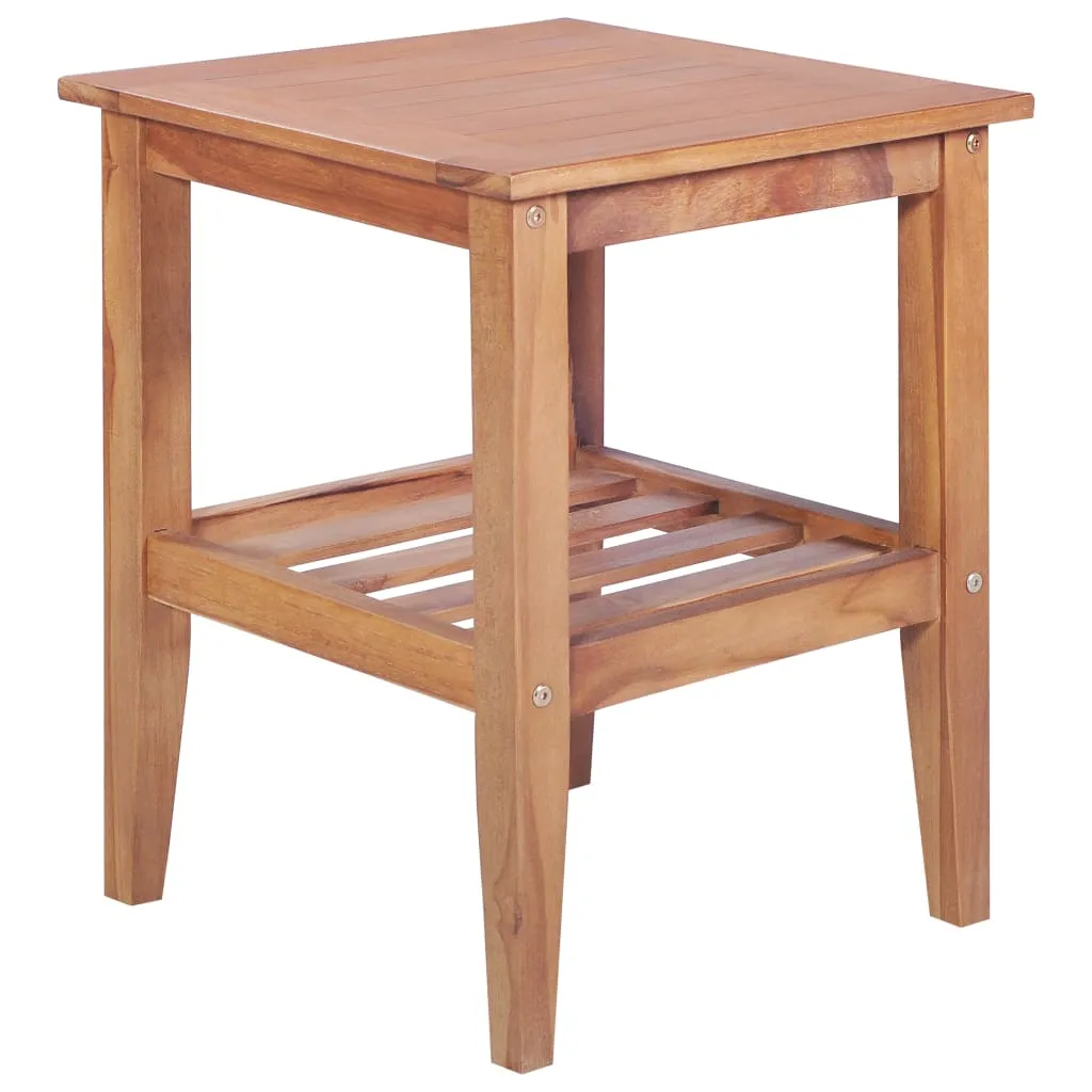 Couchtisch 40x40x50 cm Quadratisch Massivholz Teak Couchtisch 40x40x50 cm Quadratisch Massivholz Teak
