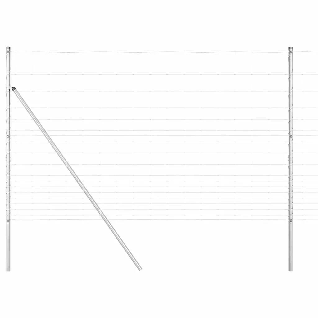 Außenzaunpfosten Stahl 2500 x 150 cm Galvanisiert