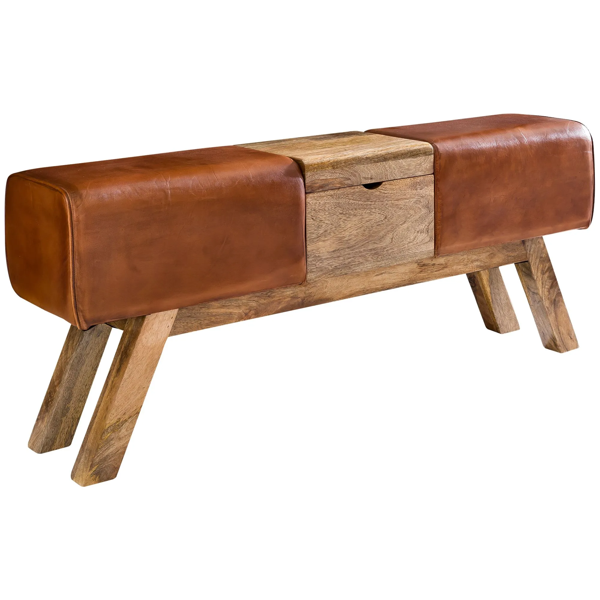 tinkaro Design Sitzbank FALUN Echtlederbank Hocker mit Aufbewahrungsfach tinkaro Design Sitzbank FALUN Echtlederbank Hocker mit Aufbewahrungsfach