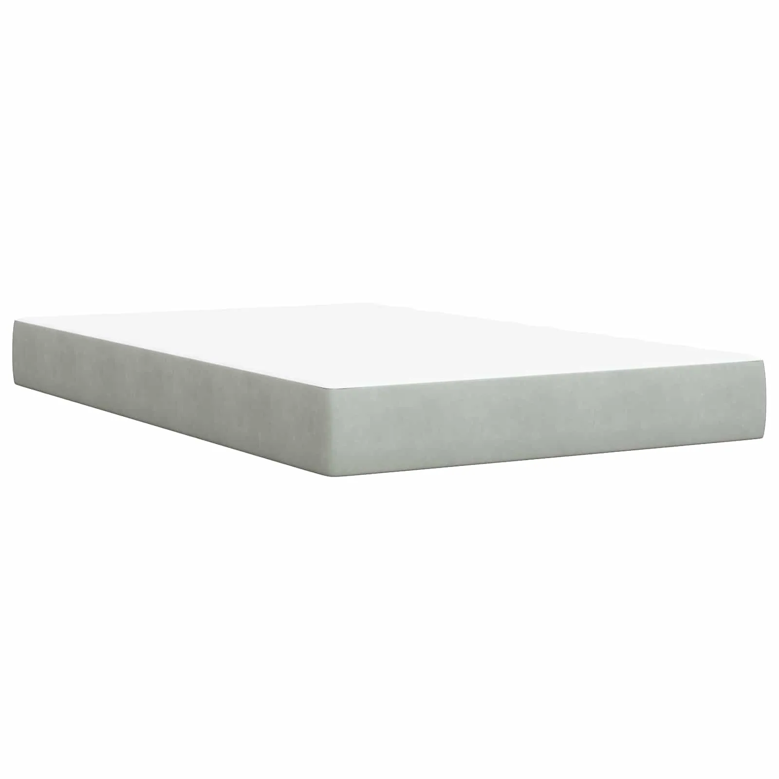 Bett mit LED-Beleuchtung 204 x 100 x 128 cm Hellgrau