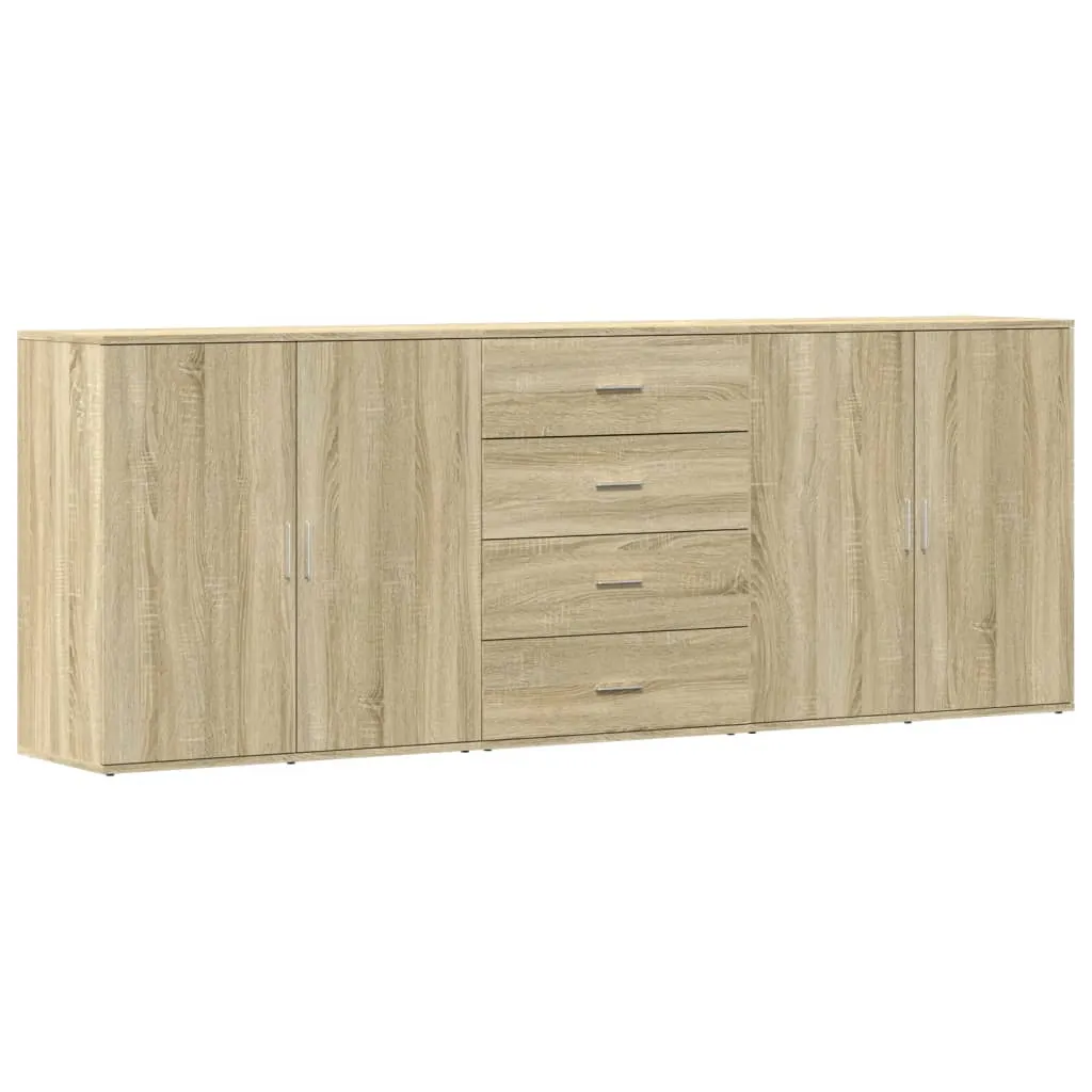 Robustes Sideboard Sonoma-Eiche 79x38x80 cm & 60x39x80 cm