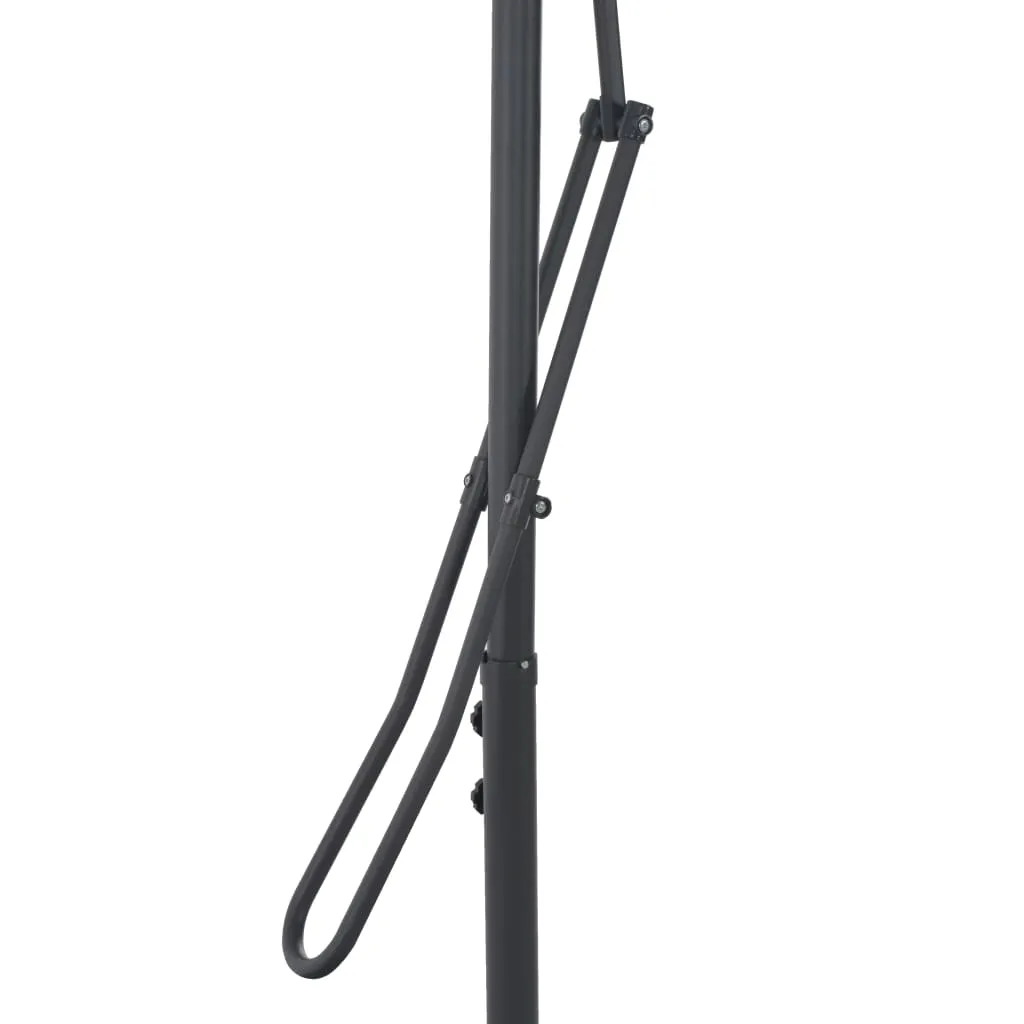 Eleganter Gartenschirm Schwarz 300x230 cm mit stabilem Stahlgestell
