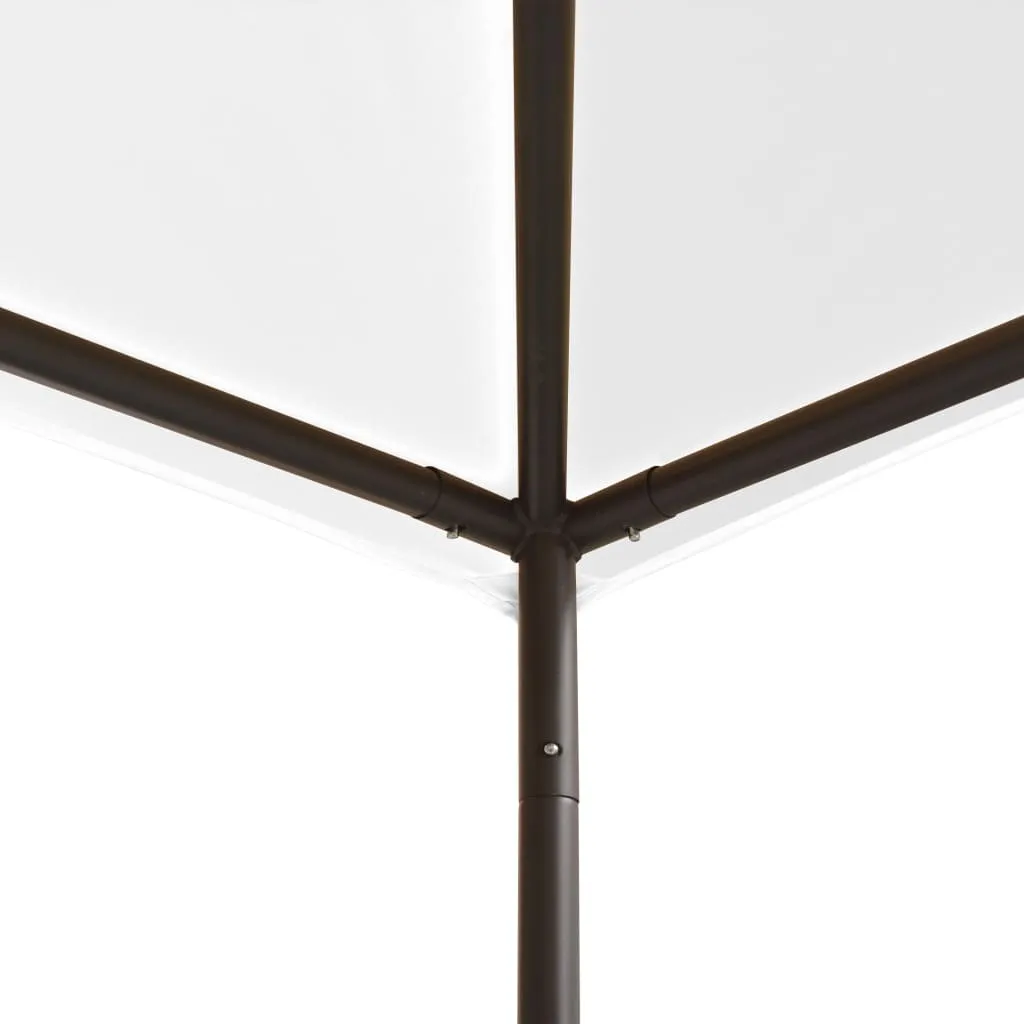 Weißer Pavillon 3x3x2,9 m mit Stahlrahmen und Oxford-Gewebe