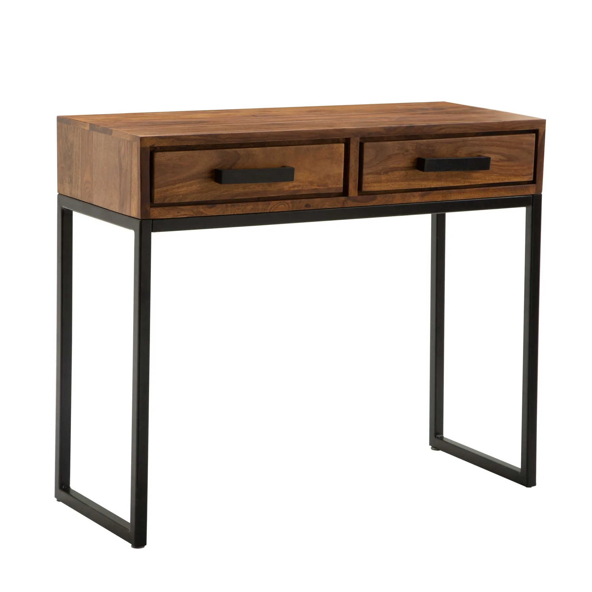 Wohnling Konsolentisch Sheesham Massivholz / Metall 90x76x36 cm Flurtisch Wohnling Konsolentisch Sheesham Massivholz / Metall 90x76x36 cm Flurtisch