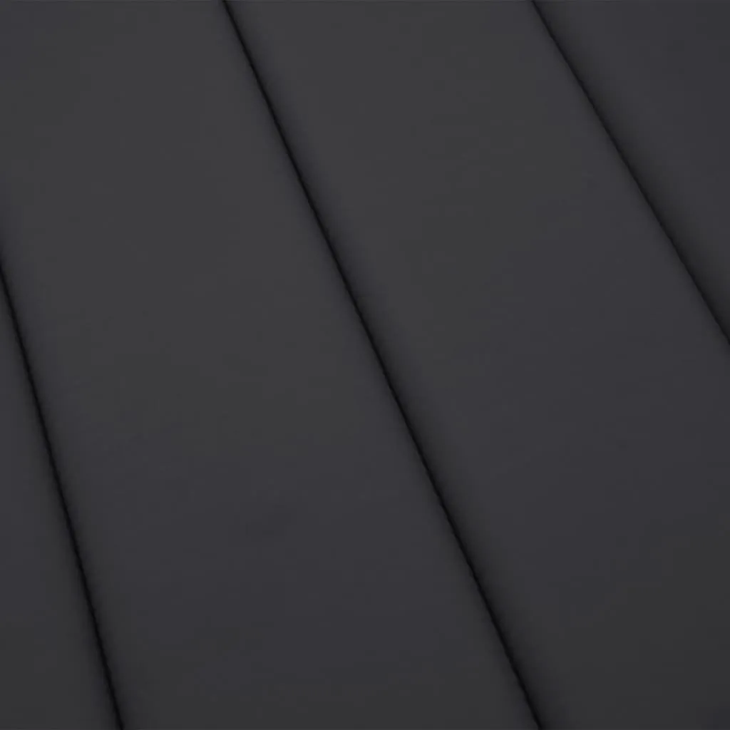 Bequeme Liegenauflage 180x60x4 cm in Schwarz