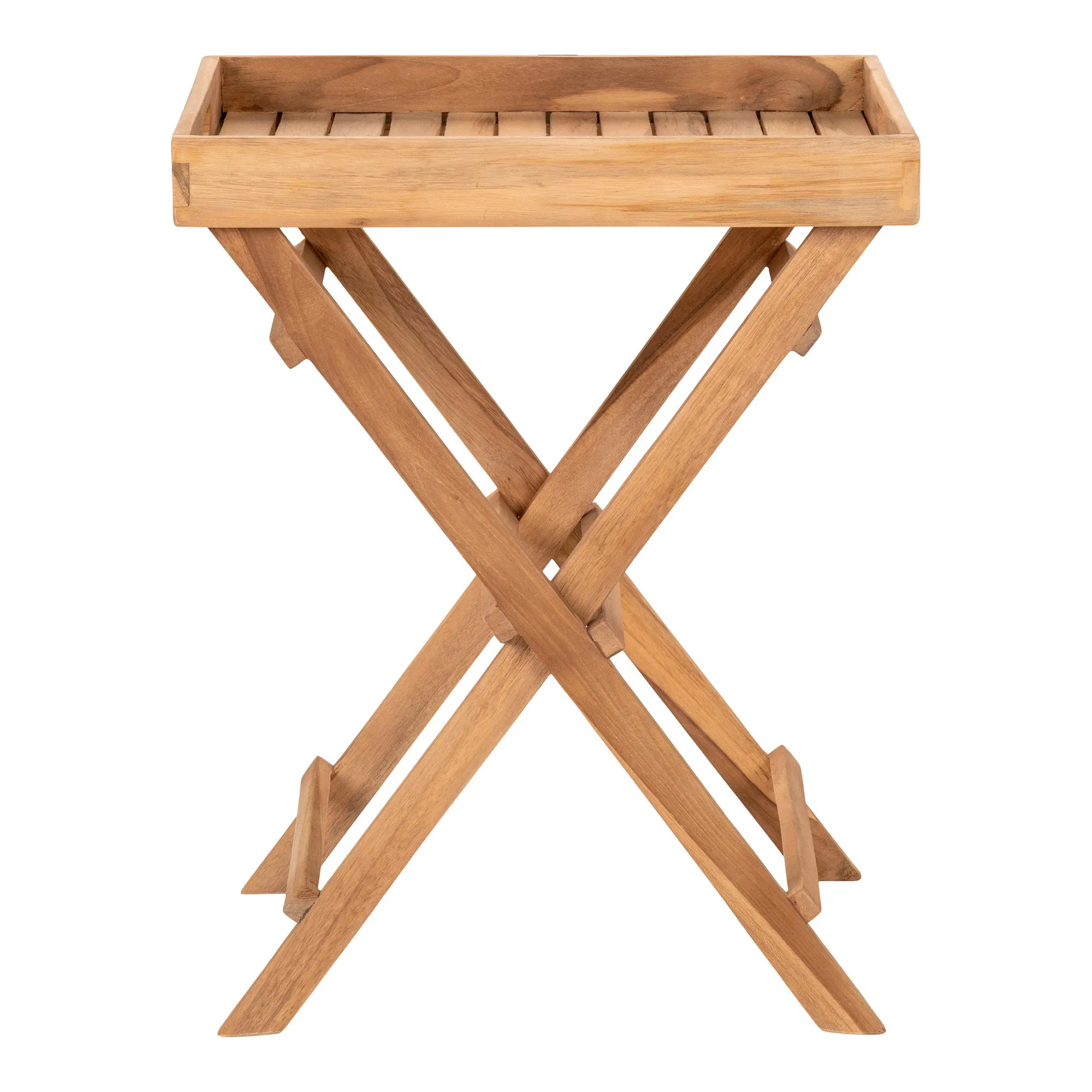 tinkaro Ronda Tablett-Beistelltisch 39 x 29 x 49,5 cm Natur