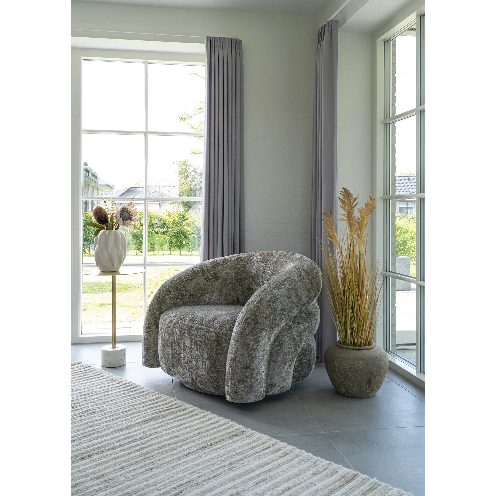 tinkaro Teppich handgetuftet 160x230 cm Elfenbein