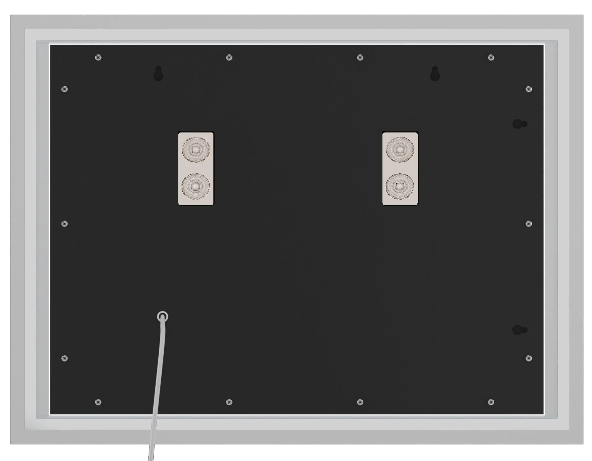 Badspiegel Jaffrey Bluetooth 80x60 cm Klarglas