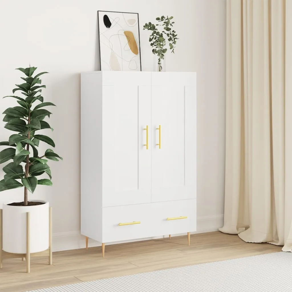 Highboard Weiß 69,5x31x115 cm Holzwerkstoff