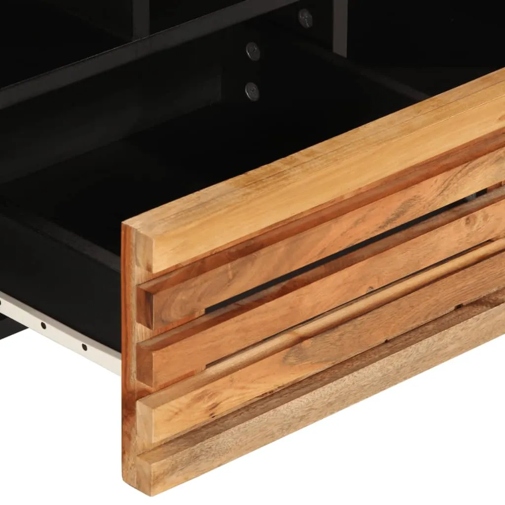 Robuster TV-Schrank aus Echtholz 100 x 34 x 46 cm
