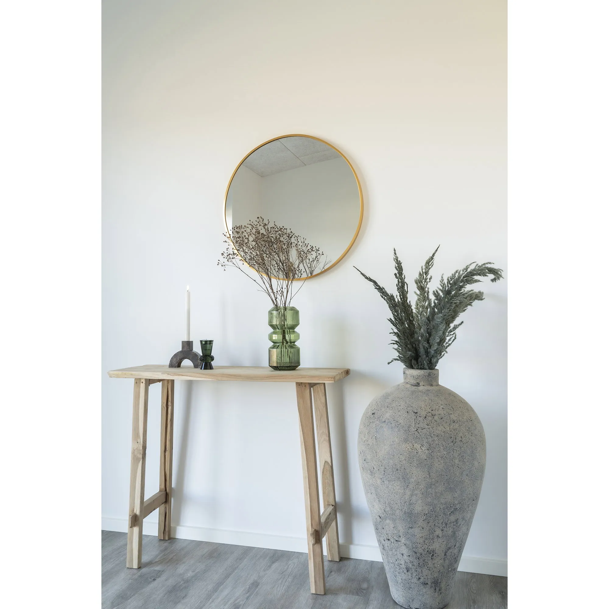 tinkaro Spiegel Madrid ø60 cm Messing-Optik