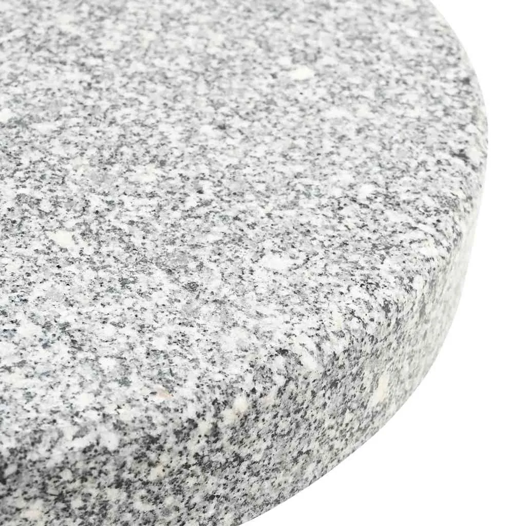 Sonnenschirmständer 29,8kg Grau Granit und Edelstahl Rund