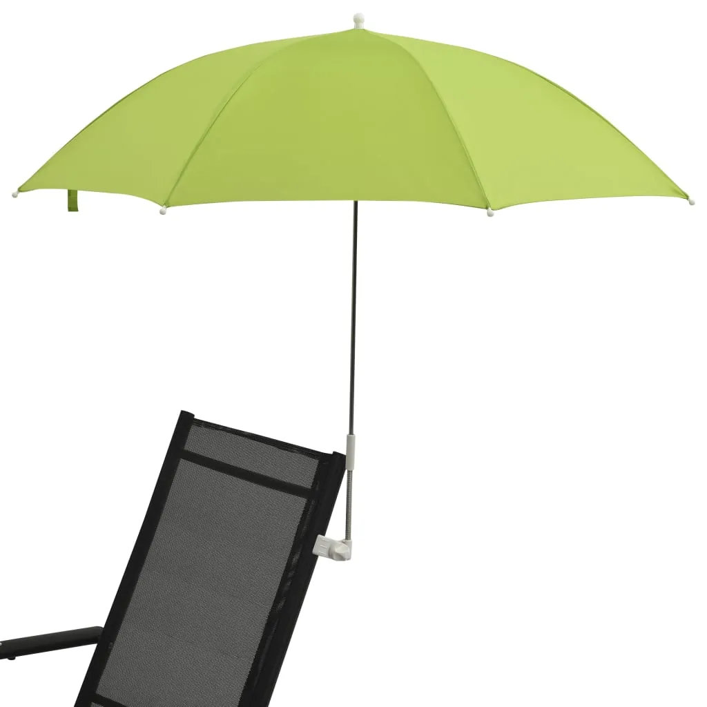 Grüner Sonnenschirm für Campingstühle 105 cm Durchmesser, 90 cm Höhe