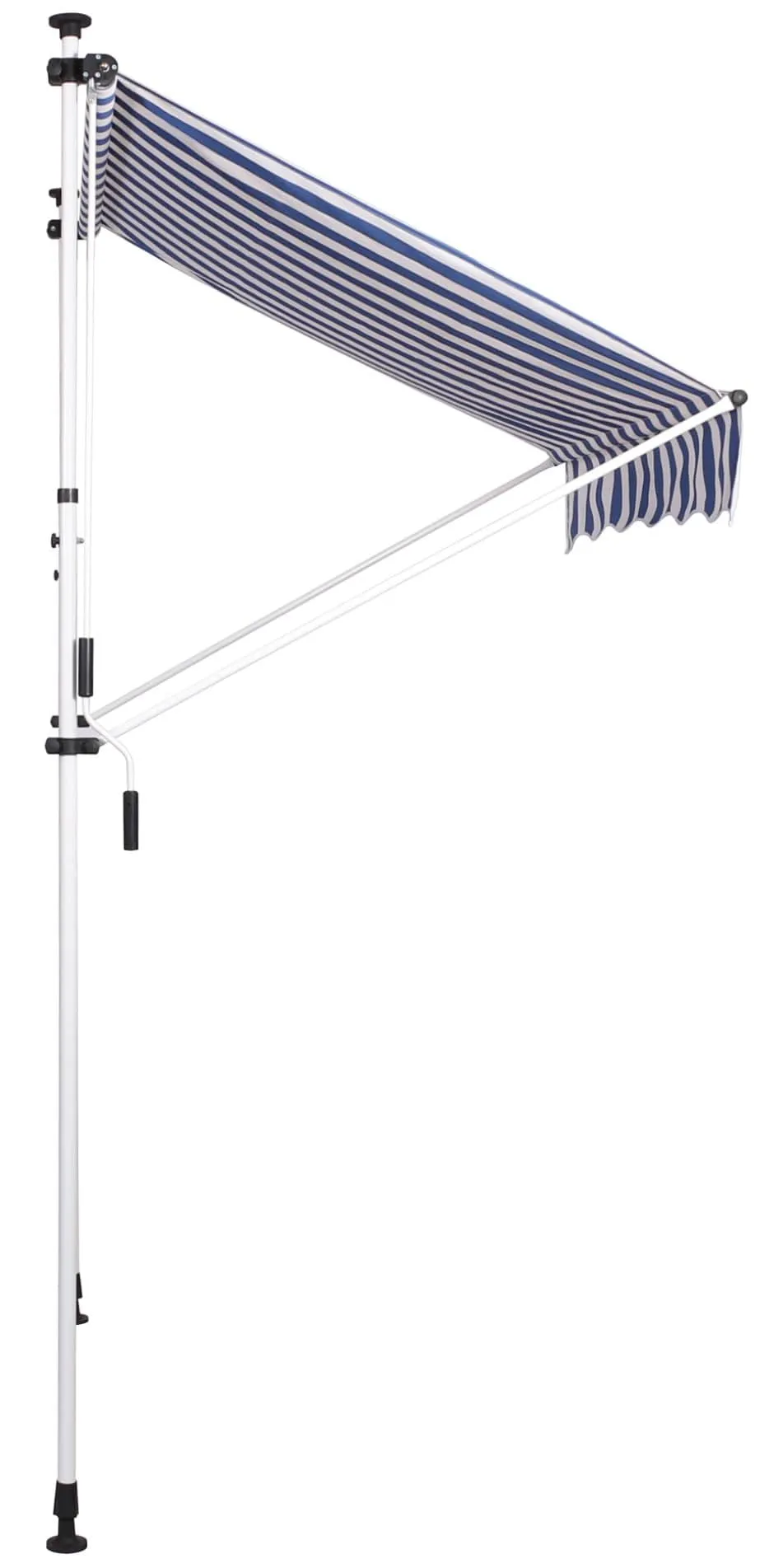 Klemmmarkise Westerly 350 x 120 cm weiß/blau