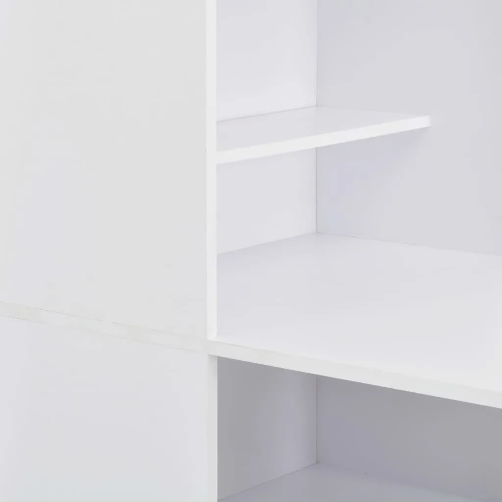 Bartisch mit Schrank Weiß 115x59x200 cm