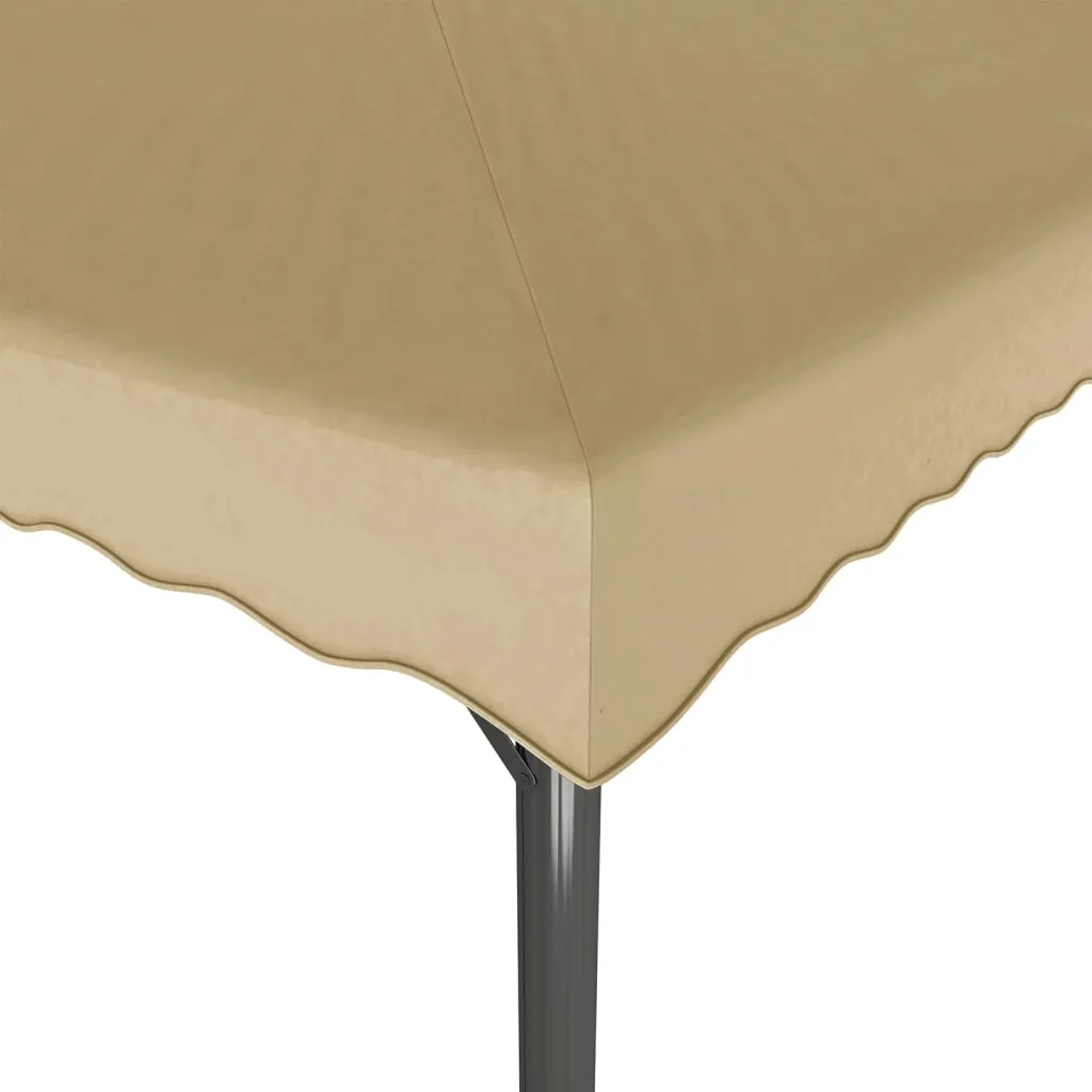 Outdoor-Pavillon Taupe 3x3 m mit stabilem Aluminium- und Stahlgestell