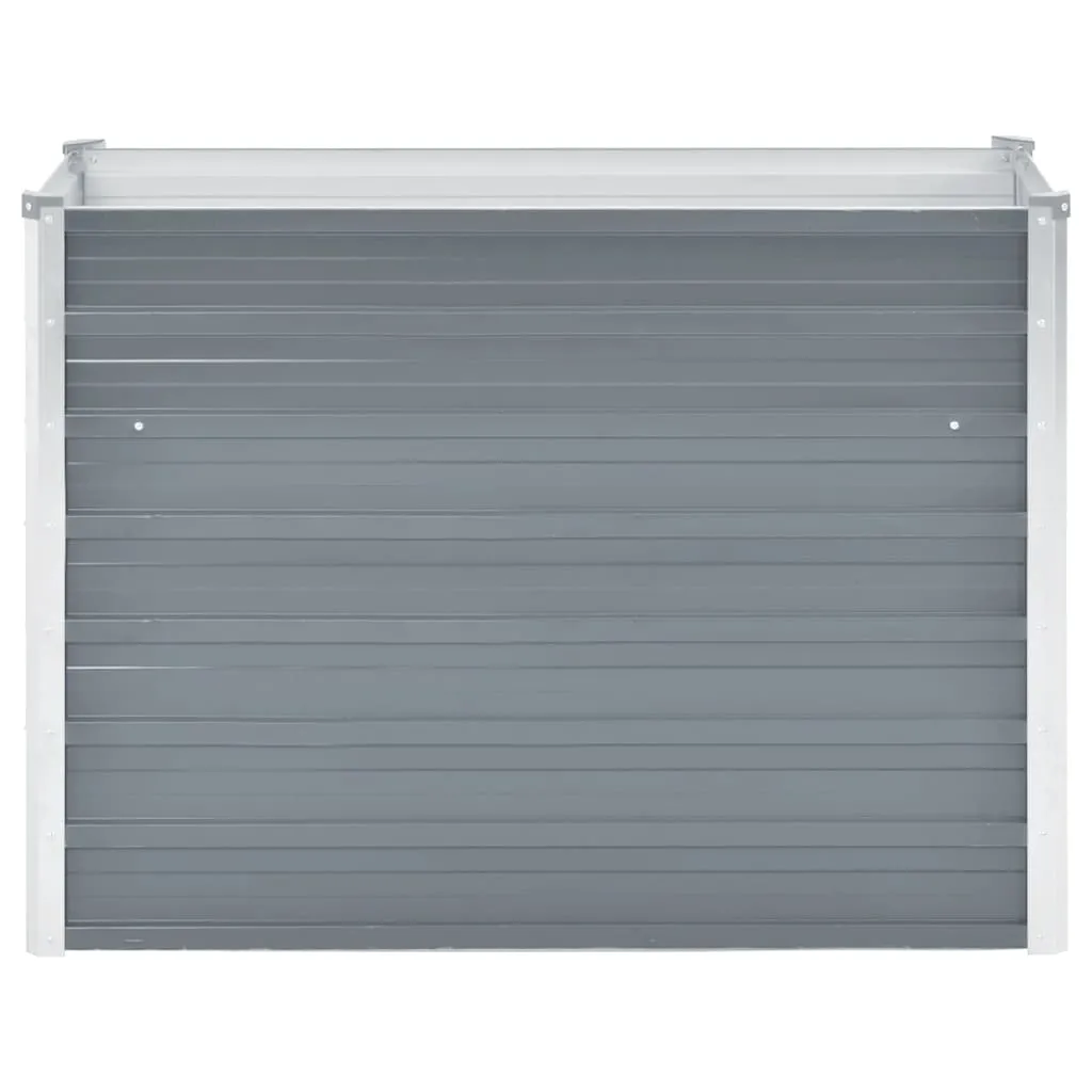 Garten-Hochbeet Verzinkter Stahl 100x40x77 cm Grau
