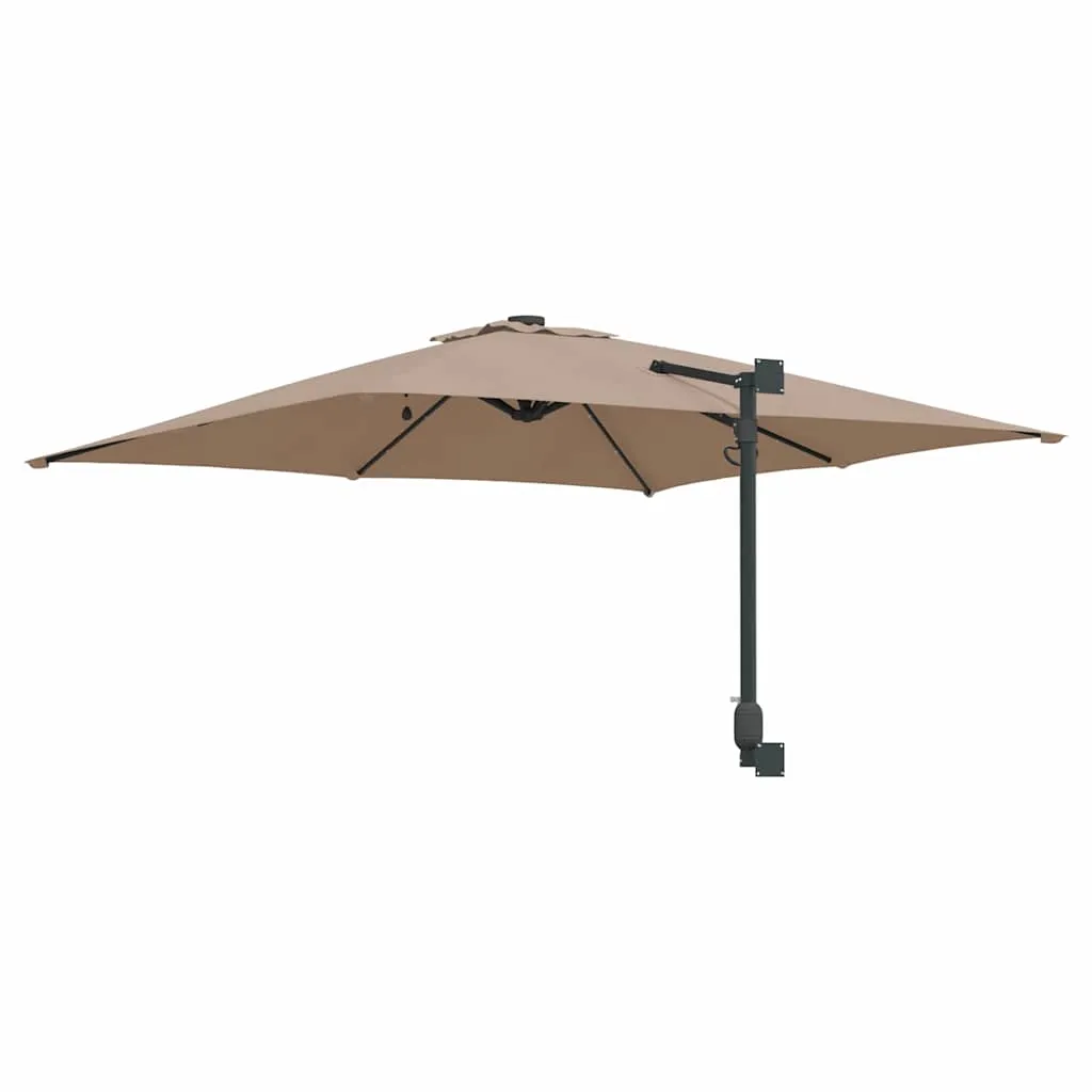 Garten-Sonnenschirm Taupe 248,5 x 247,5 x 160 cm