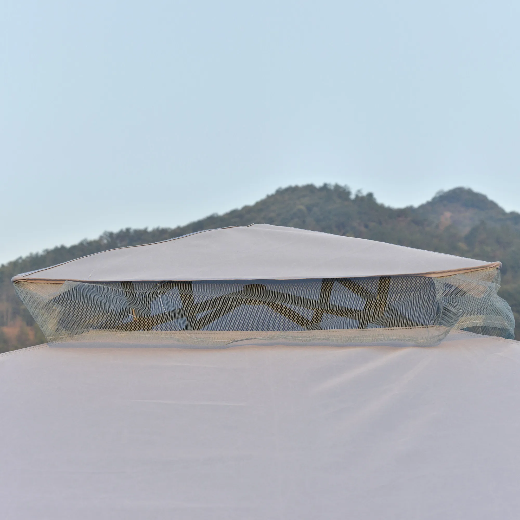 Eleganter Pavillon 294x294x265 cm in Hellgrau