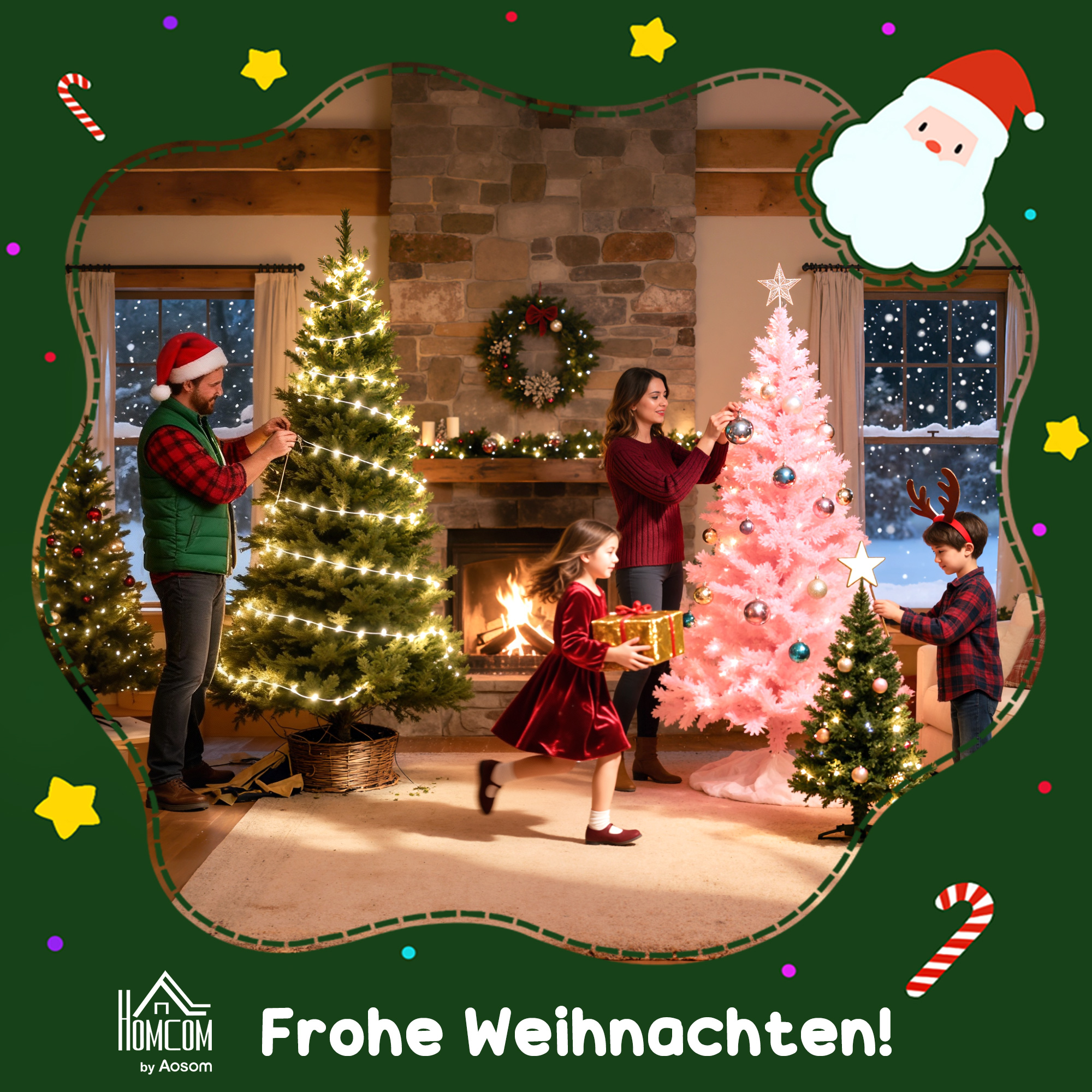 Künstlicher Weihnachtsbaum Nordische Kiefer 180 cm Grün