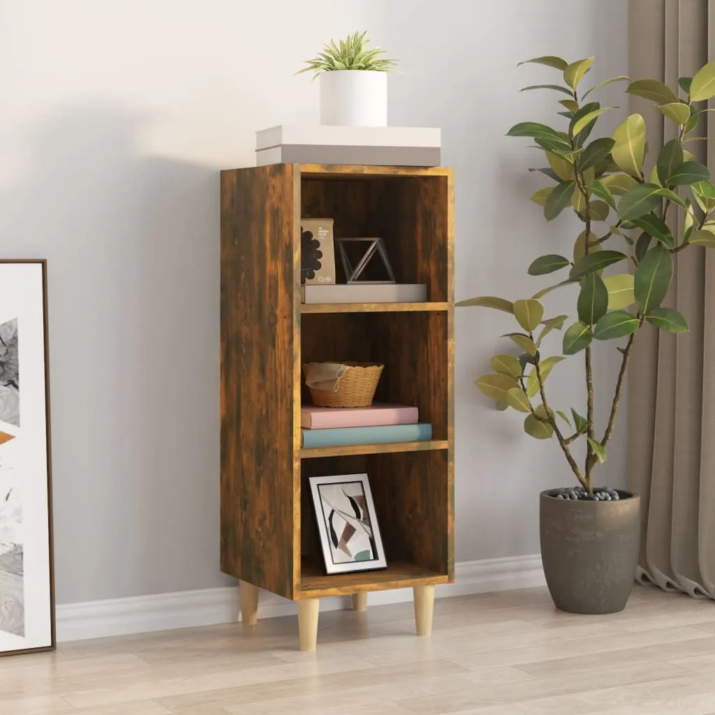 Sideboard Räuchereiche 34,5x32,5x90 cm Holzwerkstoff