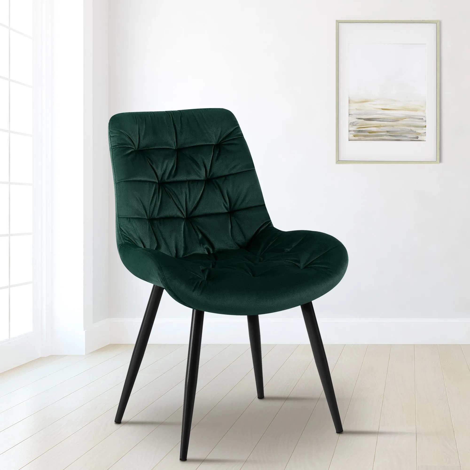 Esszimmerstuhl Rossford 85x56x63 cm Grün